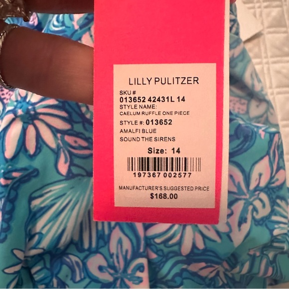 Lilly Pulitzer Caelum ruffle swimsuit - Picture 2 of 4